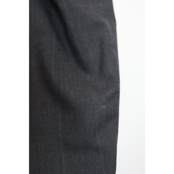 MEN'S GRAY STRIPED BLAZER SUIT JACKET - EVAN PICONE - SIZE 40L - Picture 7 of 7